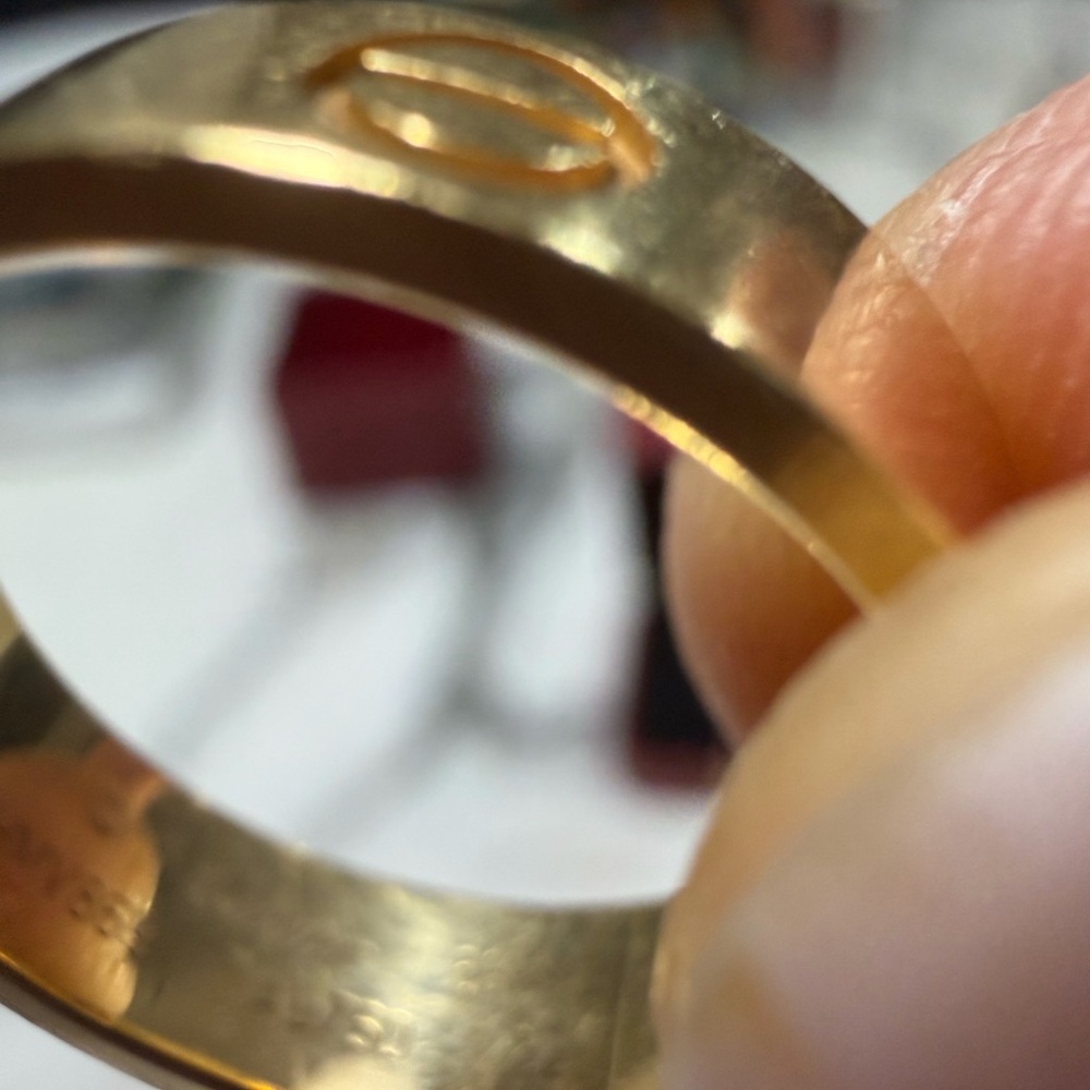 Cartier LOVE ring, classic model in 18K yellow gold, size 55 - Picture 4 of 5